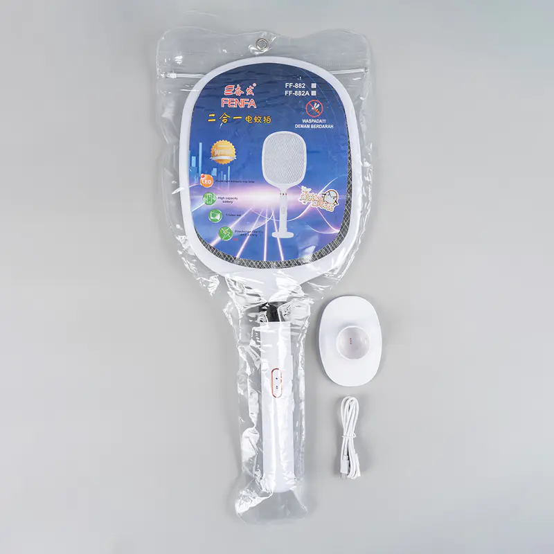 FF-882 1200mAh Electric Culex Swatter with Embroidery Lamp FF-882 1200mAh Electric Culex Swatter with Embroidery Lamp