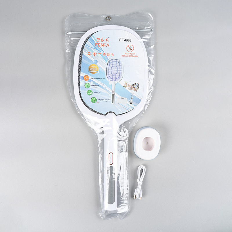 FF-888 1200mAh Round DUXERIT CULEX Swatter USB Rechargeable FF-888 1200mAh Round DUXERIT CULEX Swatter USB Rechargeable